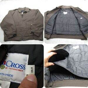 Flying Cross Jacket Mens XXL‎ Brown Waterproof Insulated Work Security 3in1 NWOT